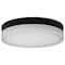 Nuvo Pi, 14 Inch LED Flush Mount, Black Finish, Frosted Etched Glass, CCT Selectable, 120 Volts 62/570 - alternate 1